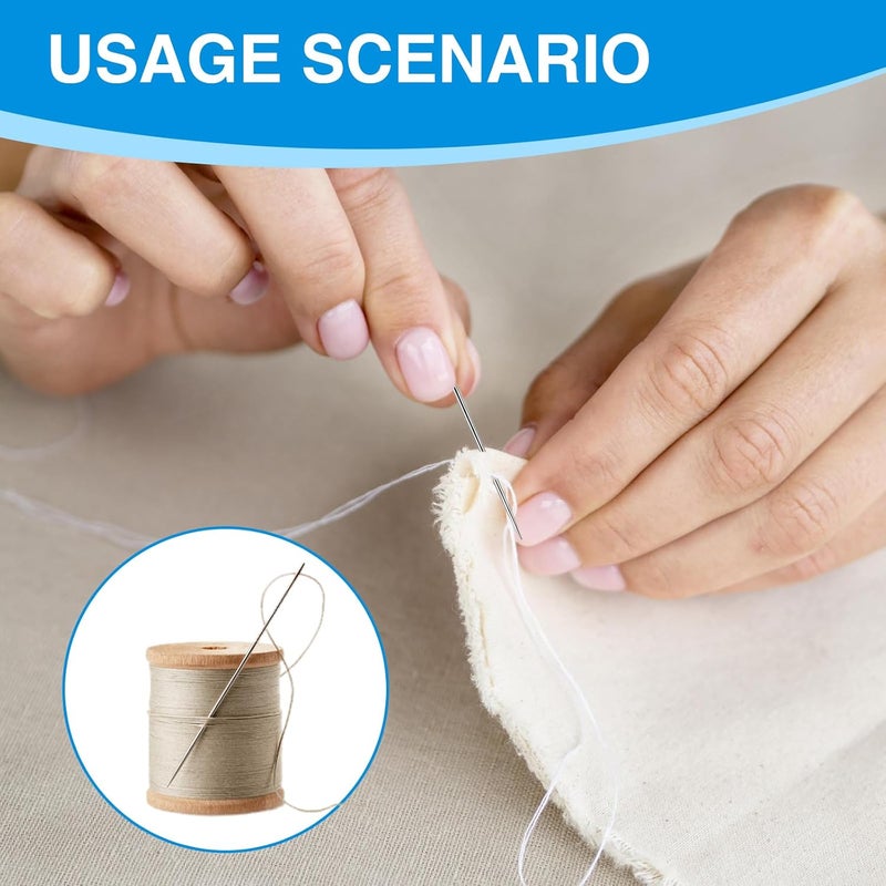 LOGJAM 30 PCS Professional Upholstery Needle, 3"/3.5"/4"/5"/6"/7" Long Sewing Needles, Large Eye Hand Sewing Needles for Repair Stitching and Crafting Projects - Image 5